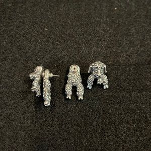 Sterling silver sheep stud earrings